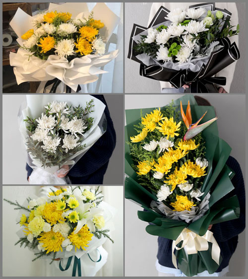 浙江省金华武义县王宅镇吴山下村白事花束代送